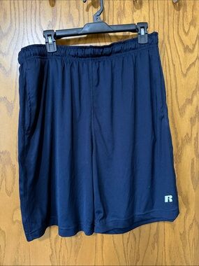 Russell Athletic Navy Athletic Shorts with Logo L (36-38)